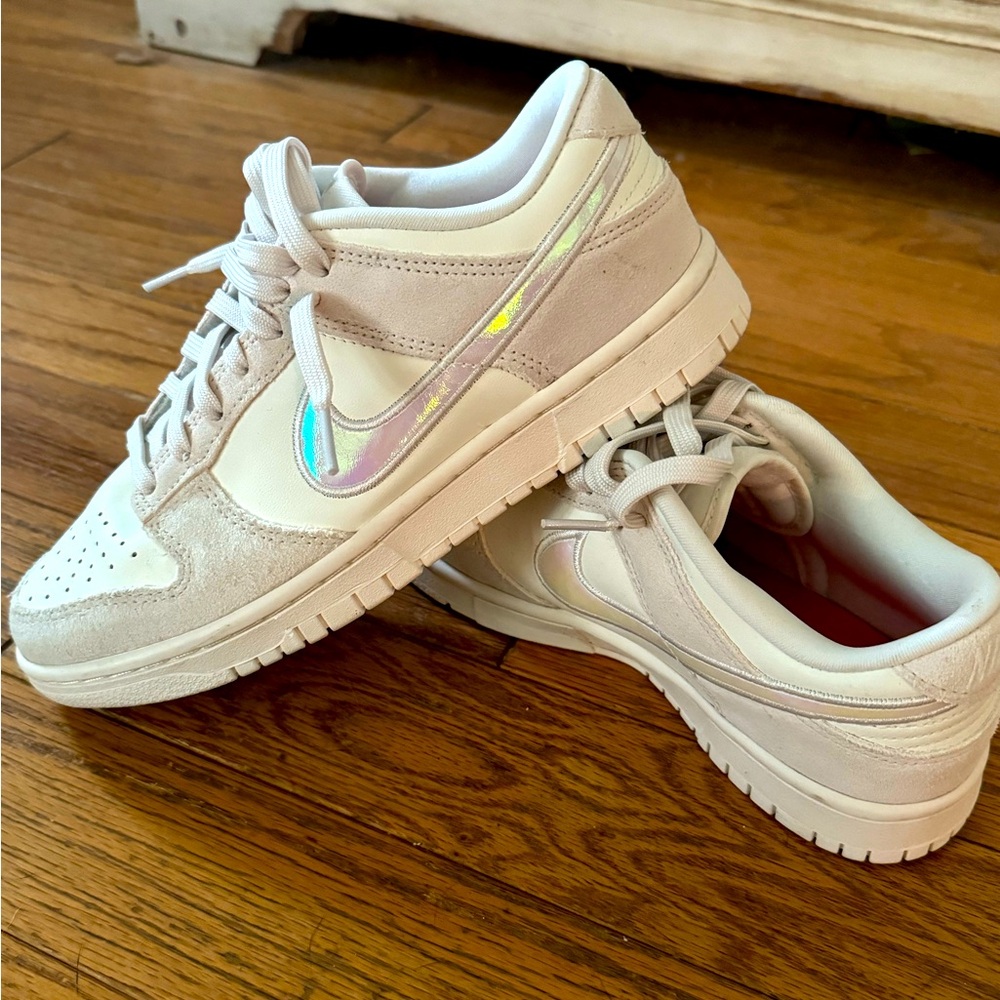 Nike Dunks with Holographic Swoosh